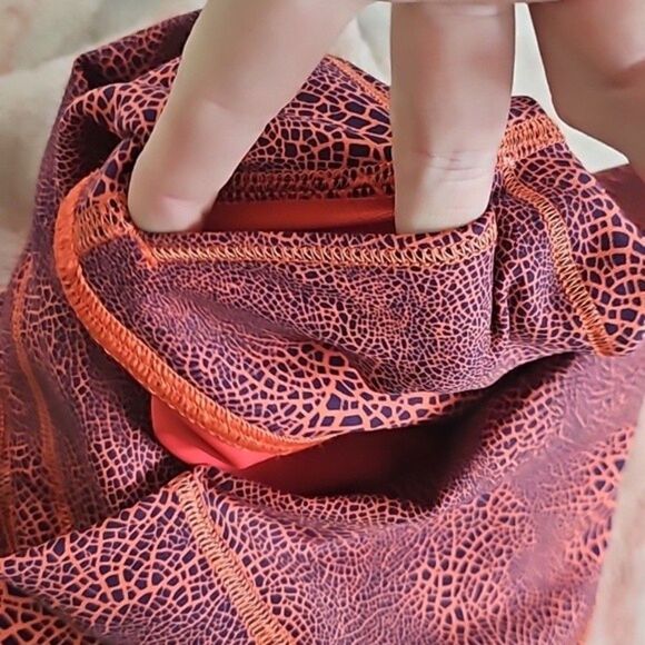 Lululemon Wunder Train High Rise 25” Leggings – Crackle Glaze Orange Women’s - Picture 12 of 12